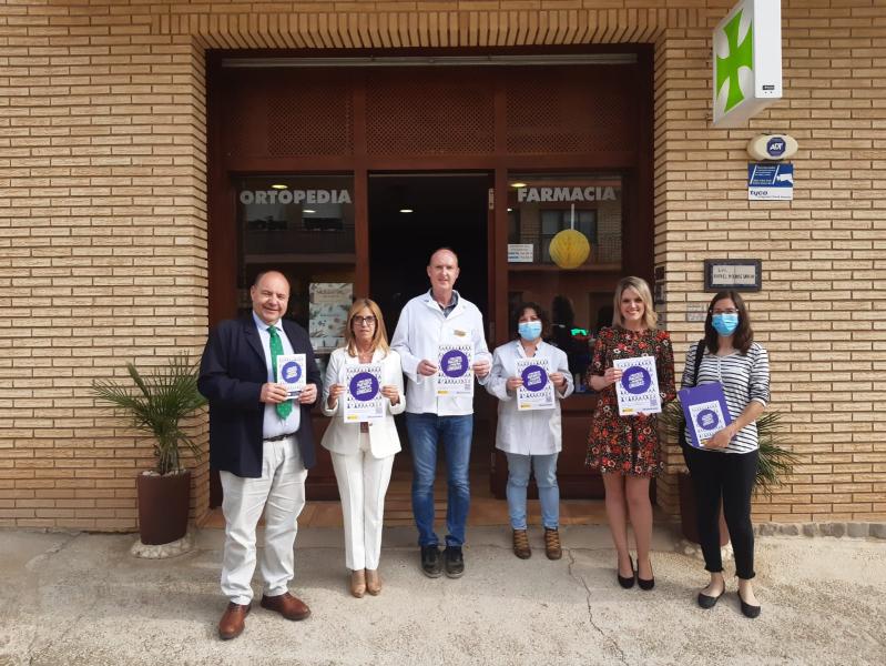 La campaña de los Puntos Violeta ya se extiende por las 105 farmacias de Teruel 