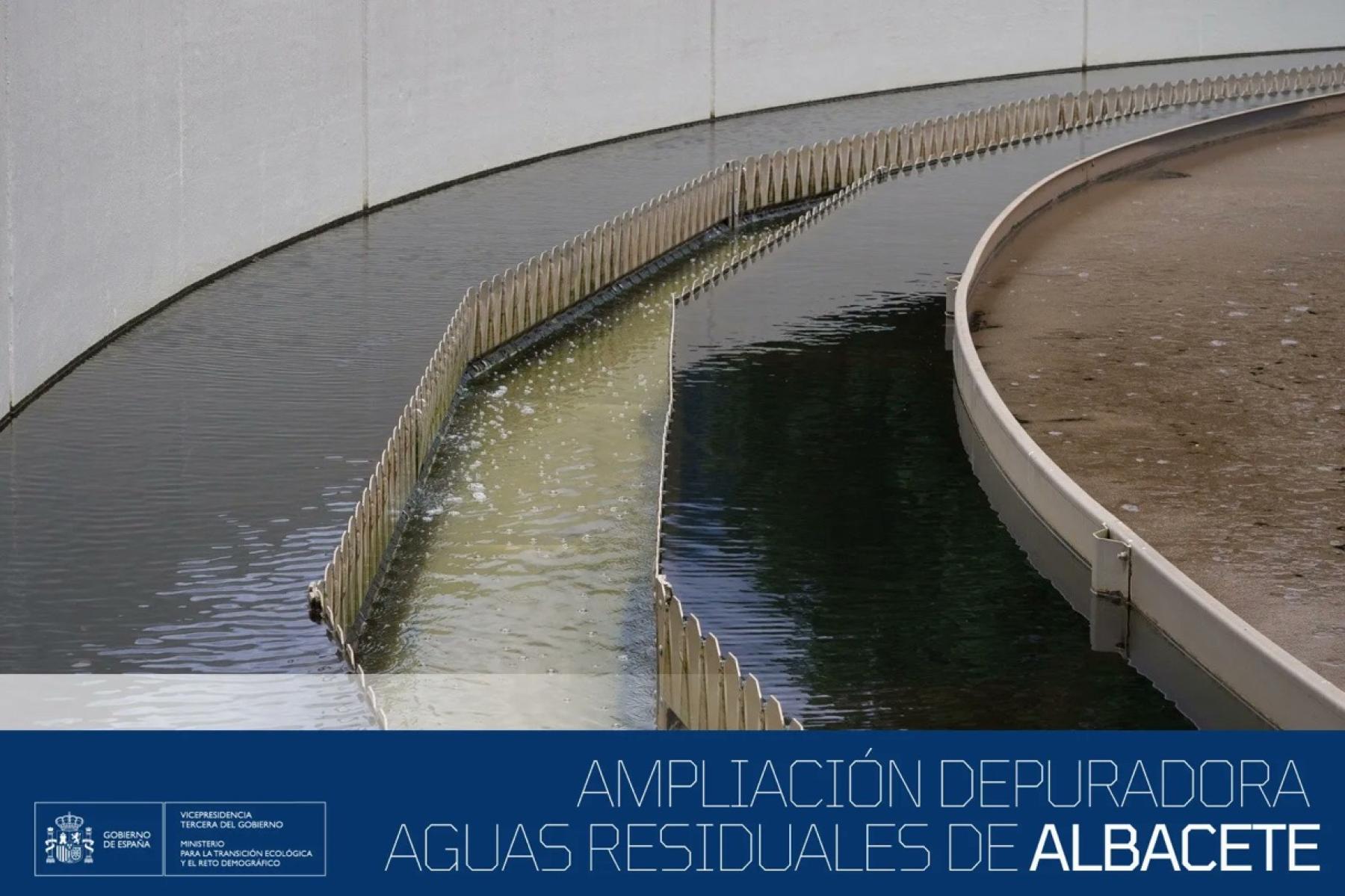 El MITECO inicia las obras de la ampliación de la 
Estación Depuradora de Aguas Residuales de 
Albacete