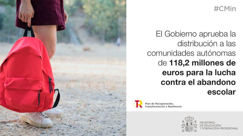 El Govern destina més de 14,5 milions d'euros a la lluita contra l'abandó escolar a Catalunya