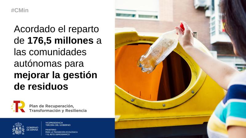 El Govern destina més de 20,8 milions d'euros a Catalunya per a millorar la gestió de residus