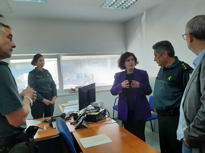 María Rivas destaca en Milladoiro la labor de los equipos especializados de la Guardia Civil en la lucha contra la violencia de género en la comarca de Santiago
