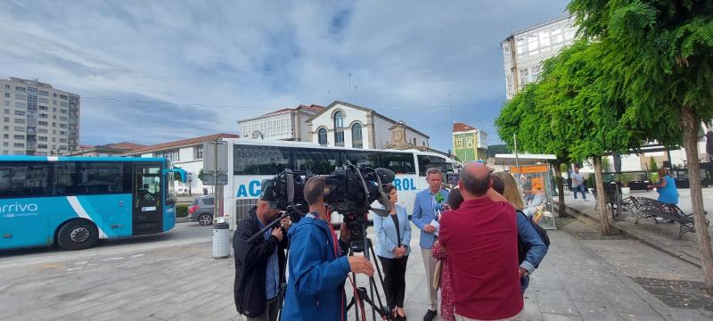 José Miñones reivindica en Betanzos a “resposta á cidadanía” do Goberno, cun 30% de desconto nos billetes de autobús de competencia autonómica en toda Galicia