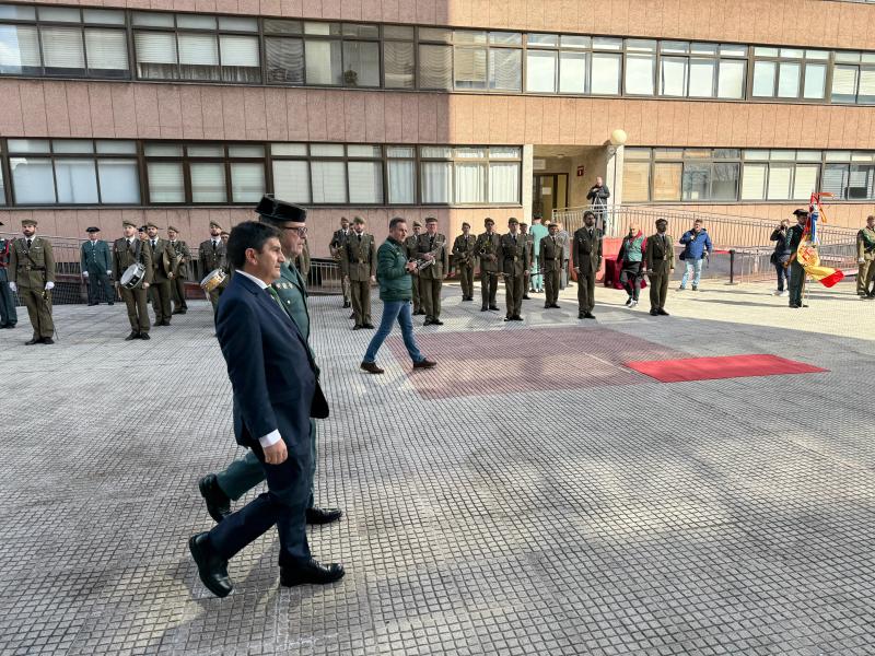 El delegado del Gobierno, Pedro Blanco, preside la toma de posesión del nuevo jefe de la Comandancia de A Coruña de la Guardia Civil, Fernando Pedreira Lata
