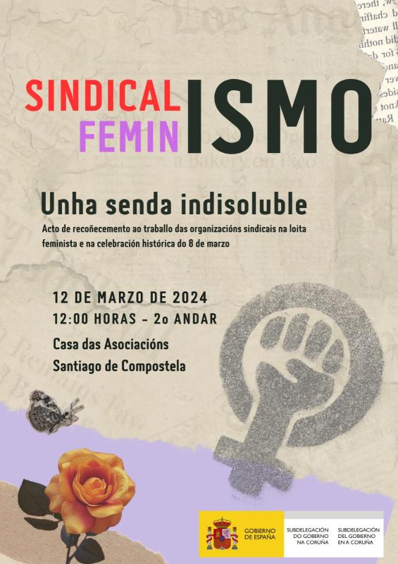 La Subdelegación del Gobierno en A Coruña organiza este martes en Santiago una jornada para reivindicar el papel histórico de los sindicatos en la lucha por la igualdad 