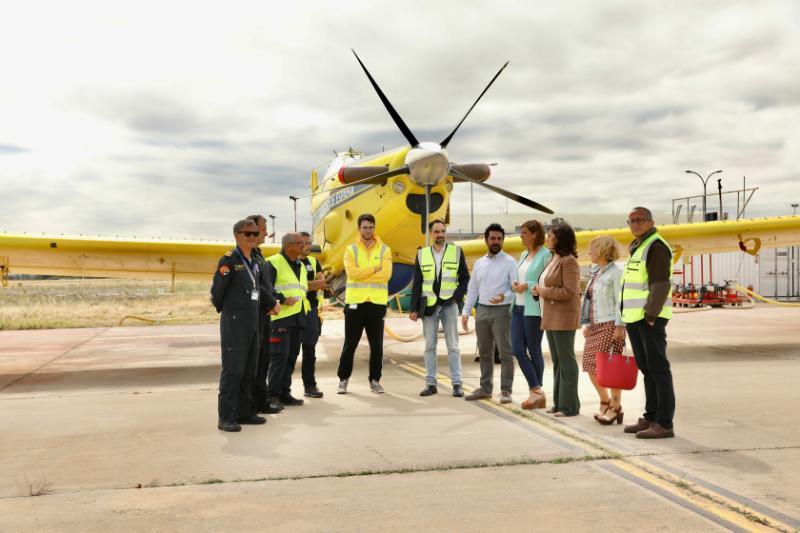 La Rioja incorpora dos aviones de carga en tierra del Ministerio para la Transición Ecológica a la campaña de lucha contra los incendios forestales