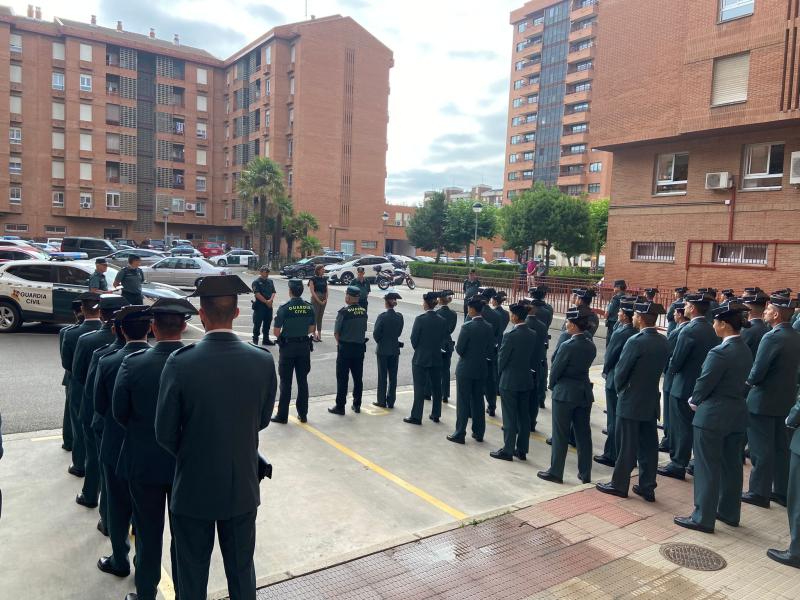 La 10ª Zona de la Guardia Civil en La Rioja se refuerza con 79 guardias civiles en prácticas.